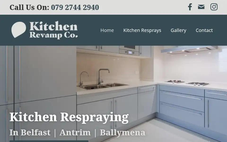 Screenshot of kitchenrevampco.co.uk
