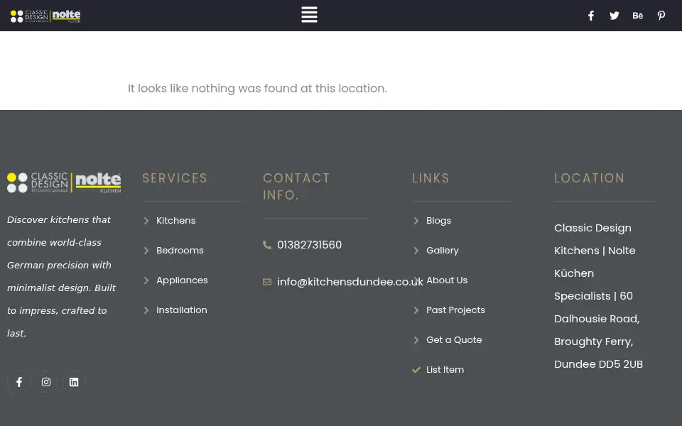 Screenshot of kitchensdundee.co.uk