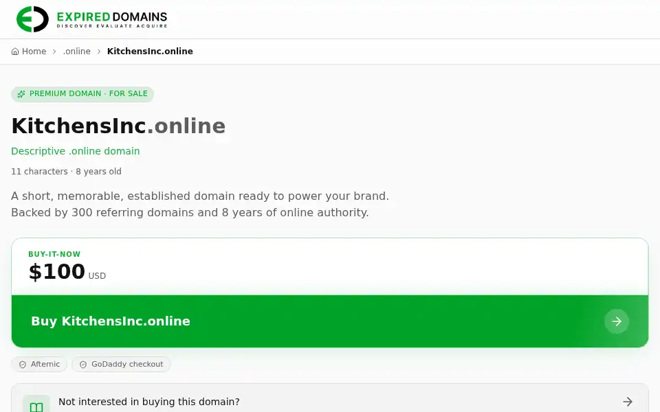 Screenshot of kitchensinc.online
