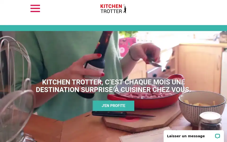 Screenshot of kitchentrotter.com