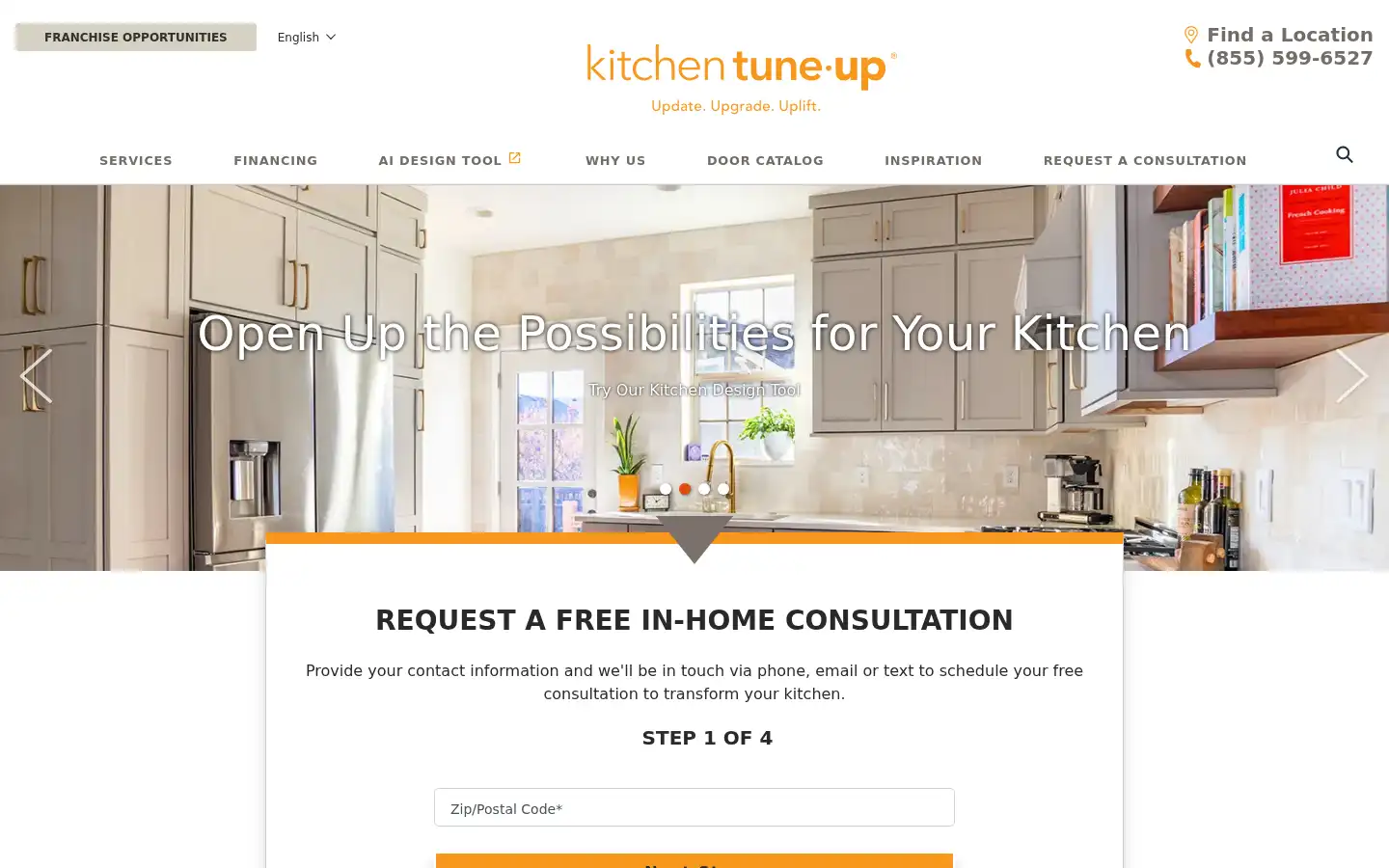 Screenshot of kitchentuneup.com
