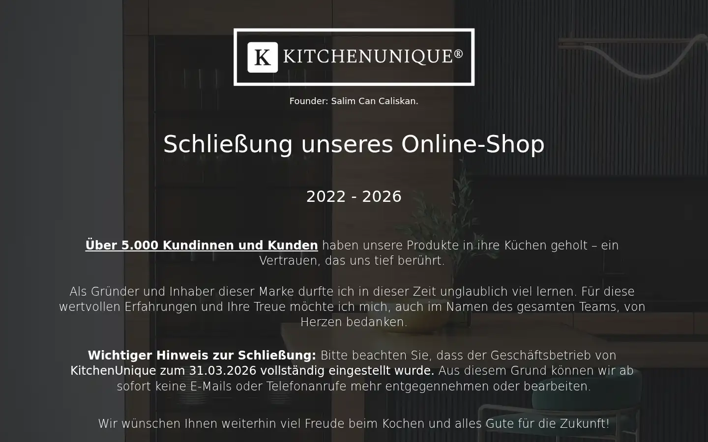 Screenshot of kitchenunique.de