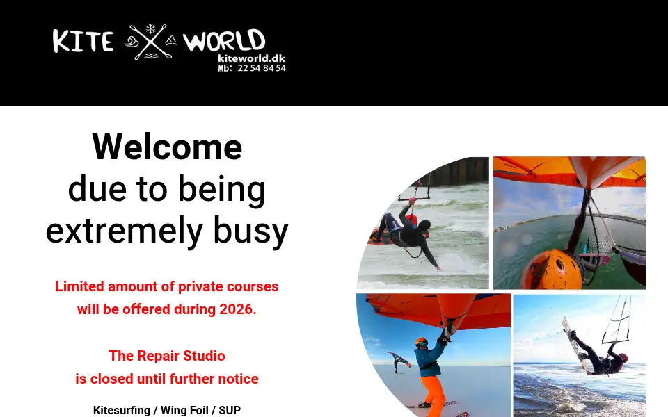 Screenshot of kiteworld.dk