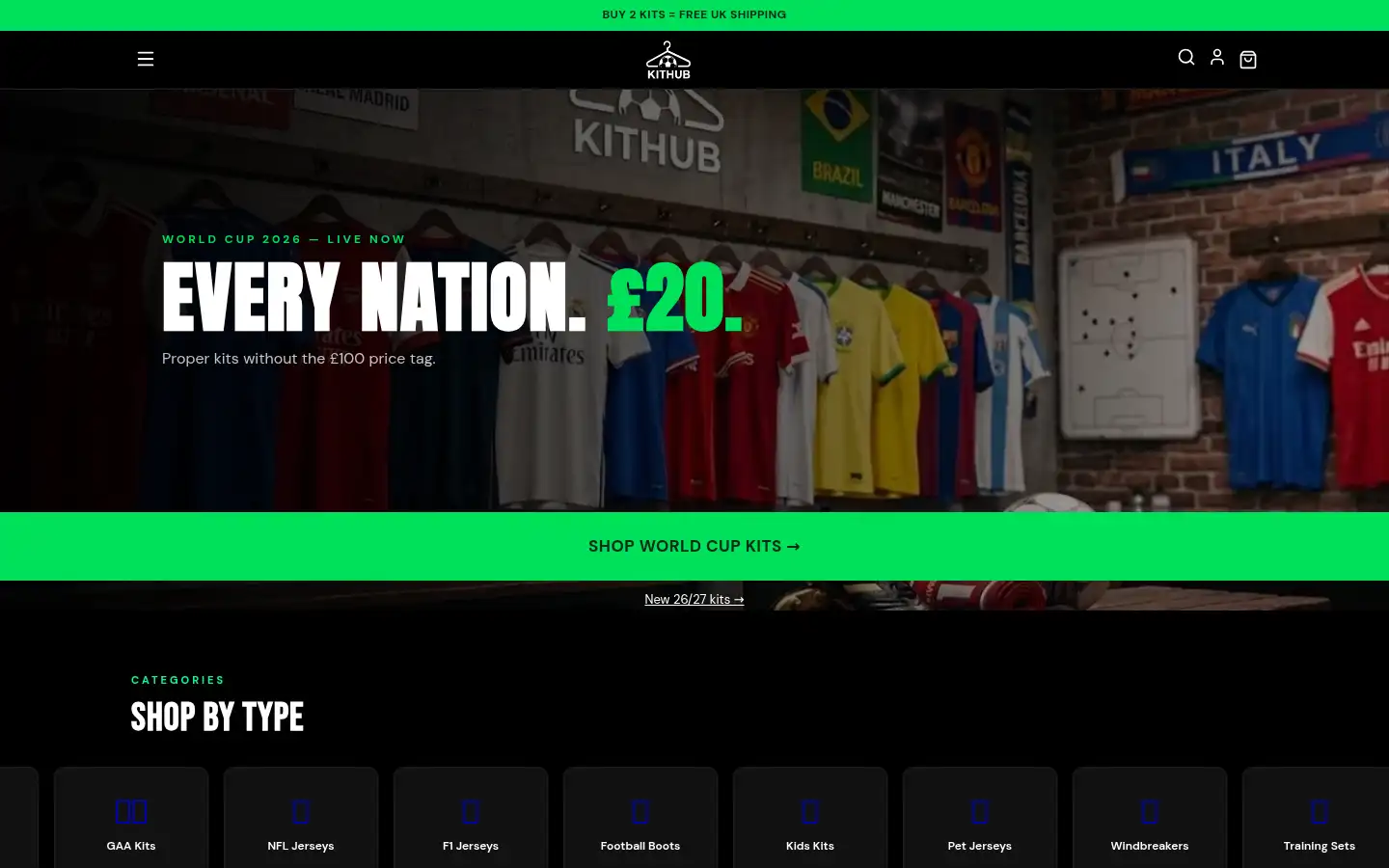 Screenshot of kithub.shop