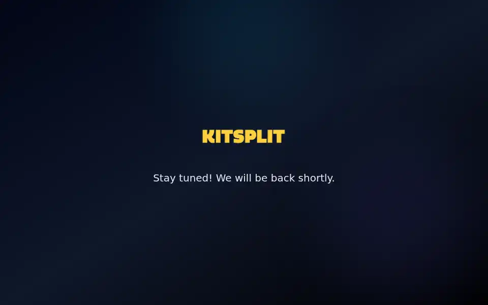 Screenshot of kitsplit.com