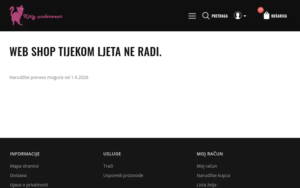 Screenshot of kittyunderwear.store