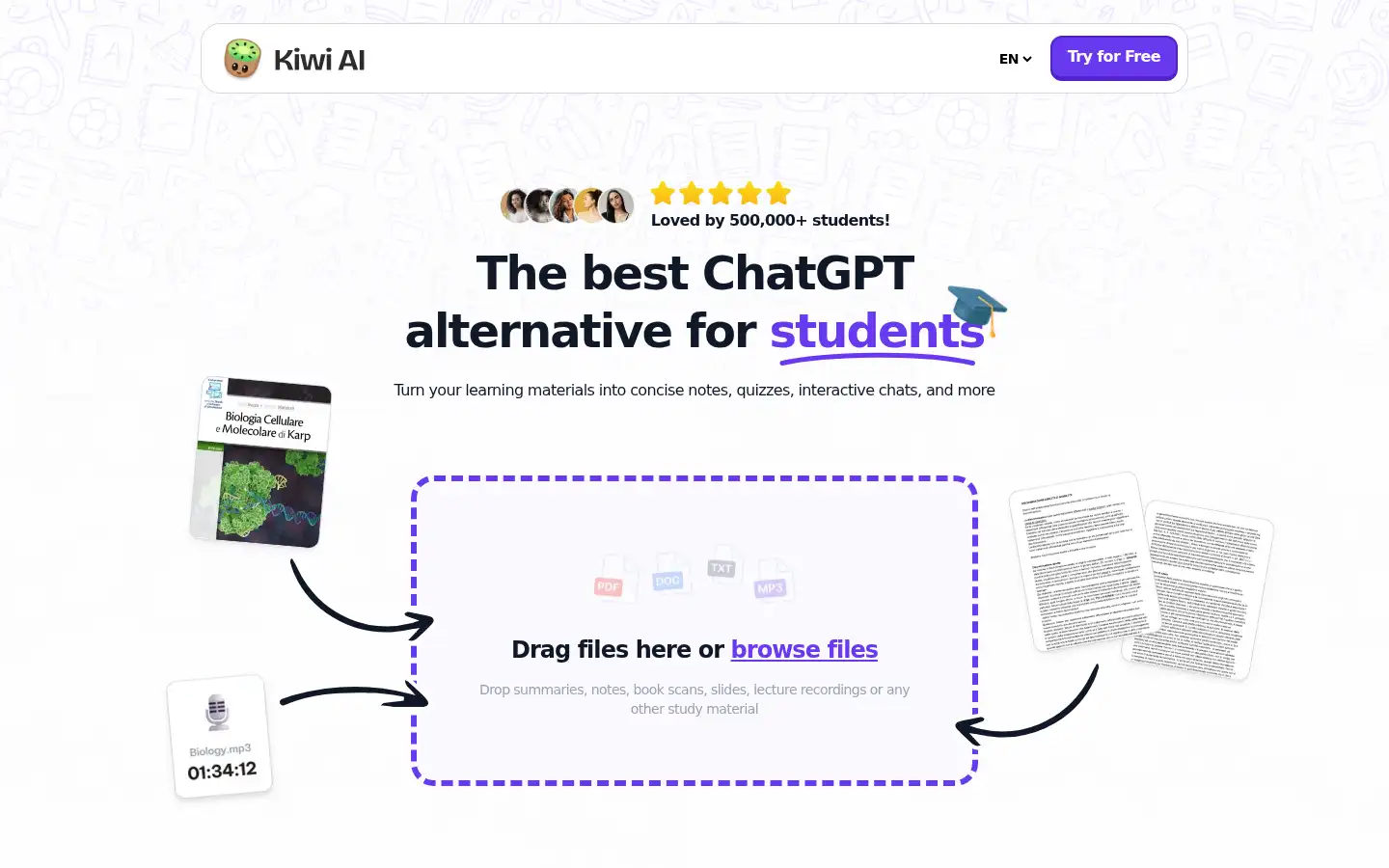 Screenshot of kiwi.app