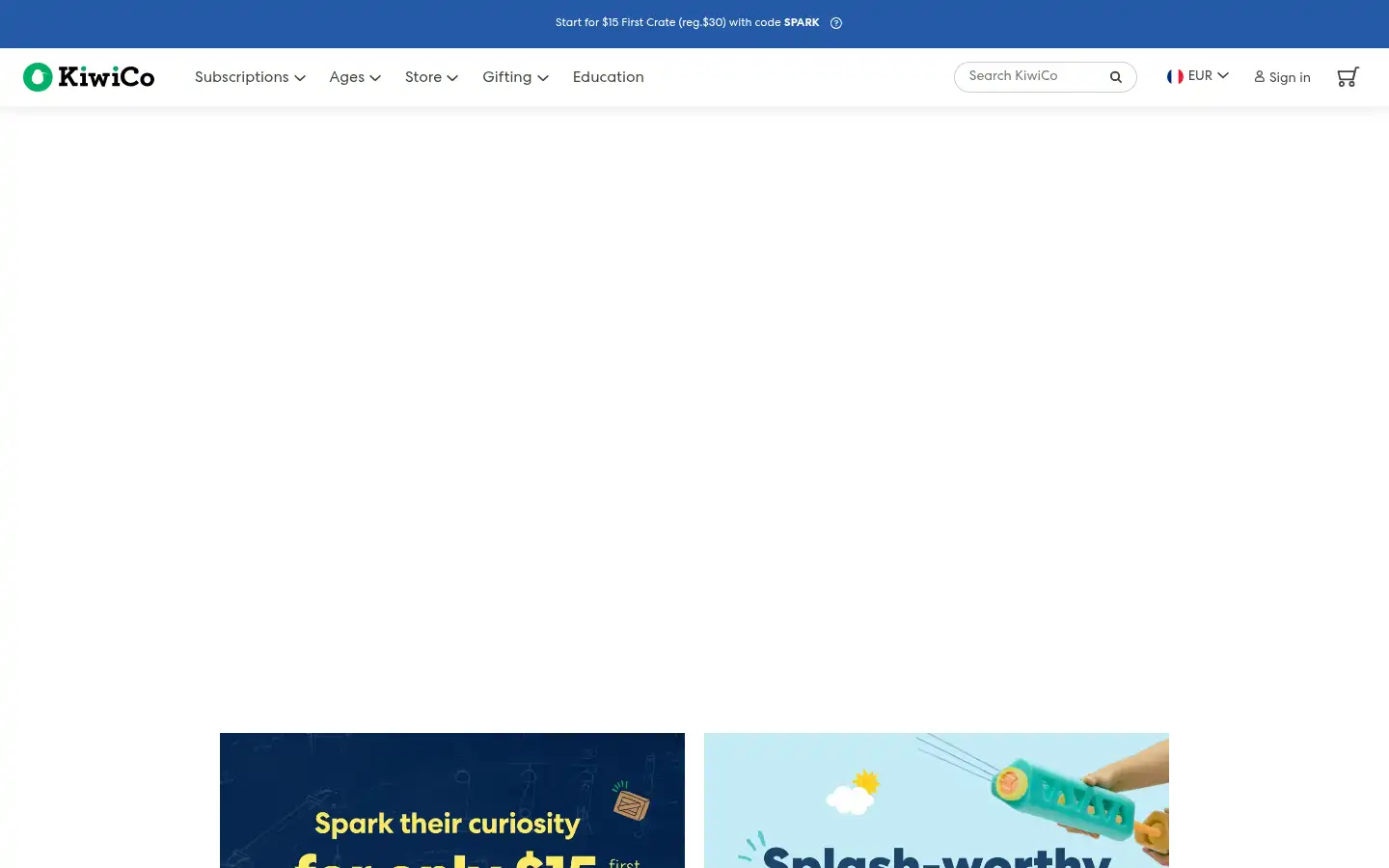 Screenshot of kiwico.com