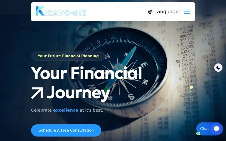 Screenshot of kizavo.org
