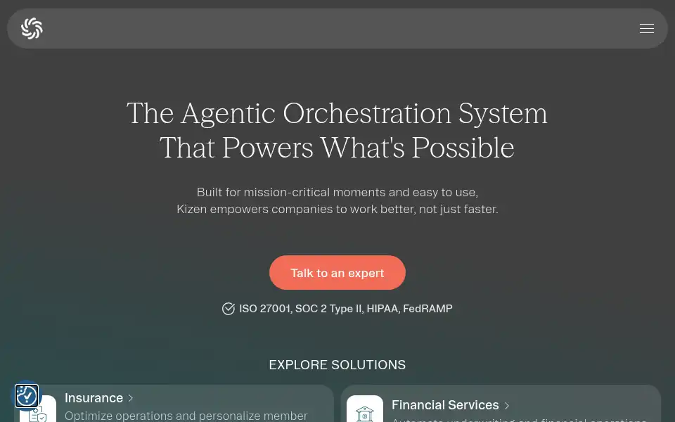 Screenshot of kizen.com