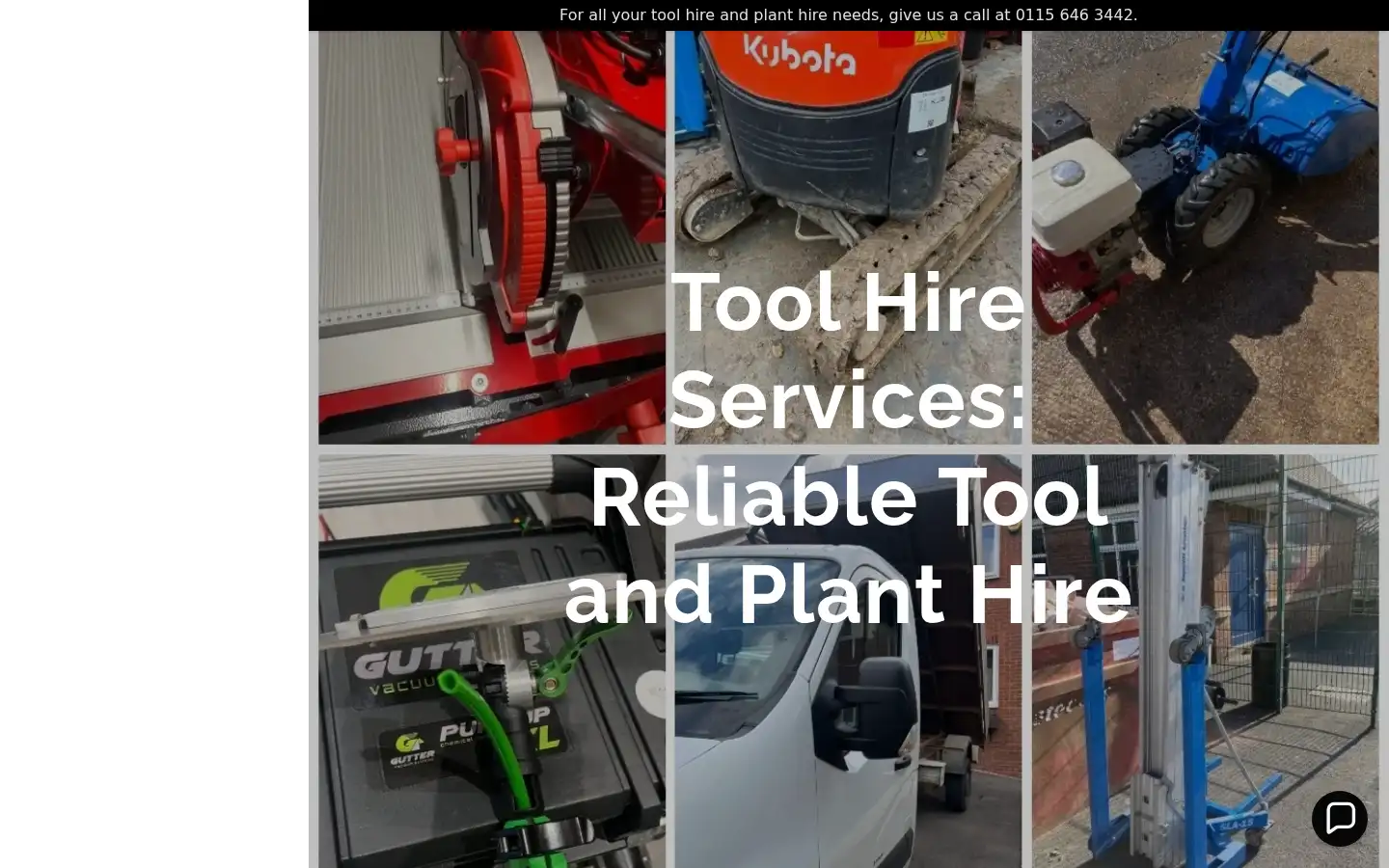 Screenshot of kjbtoolhire.co.uk