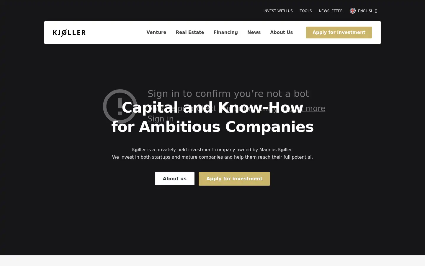 Screenshot of kjoller.com