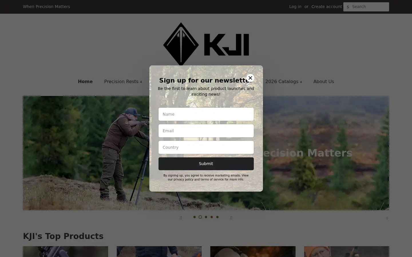Screenshot of kjrests-com.myshopify.com