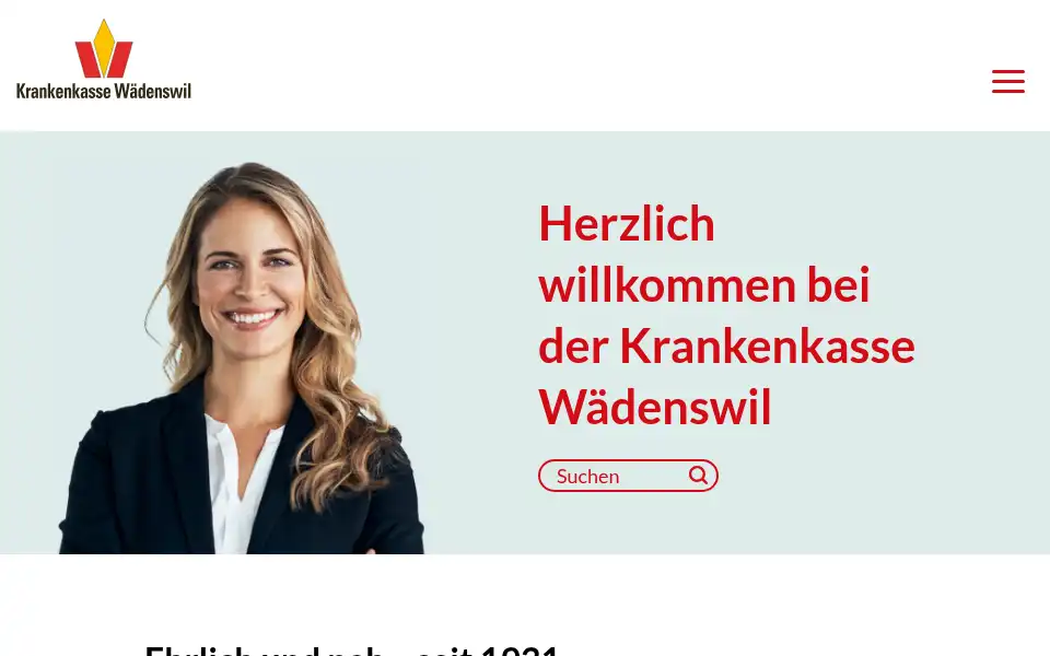 Screenshot of kkwaedenswil.ch