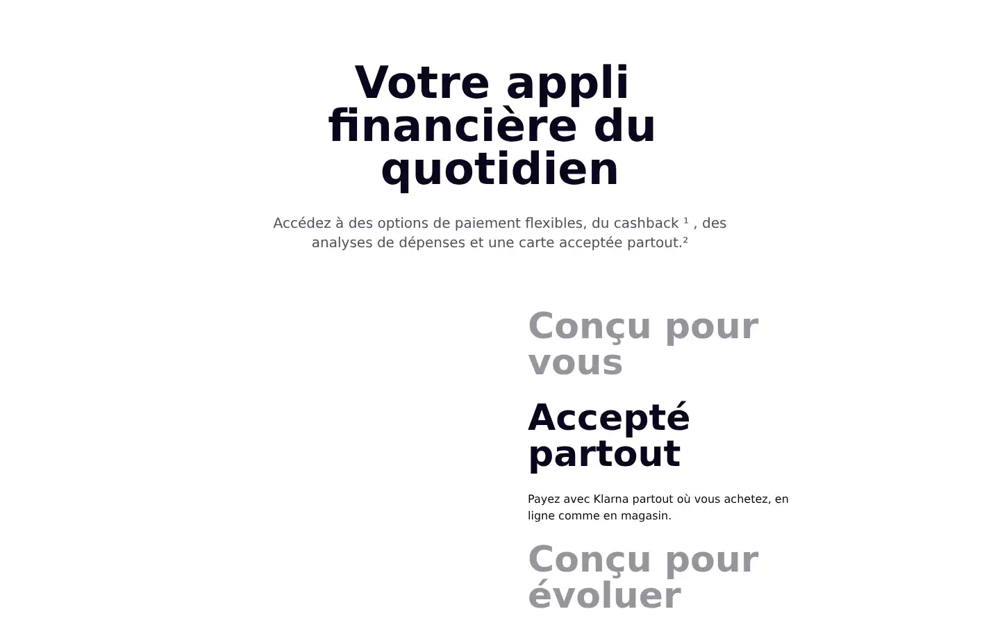 Screenshot of klarna.com