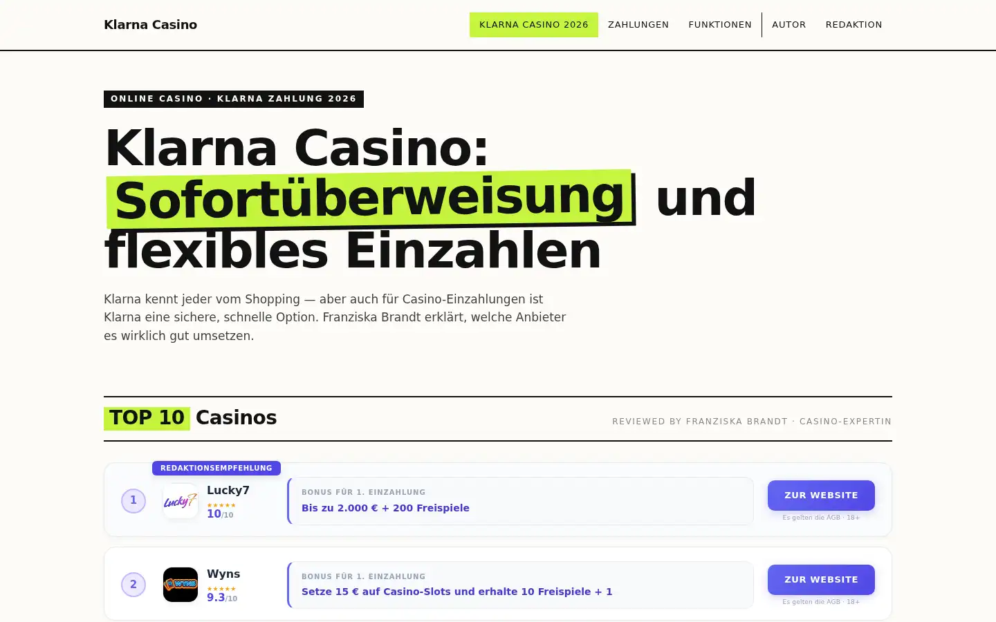 Screenshot of klarnacasinoplay.com
