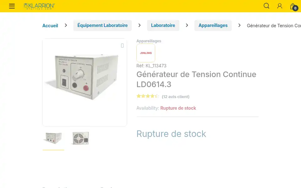 Screenshot of klarrion.com