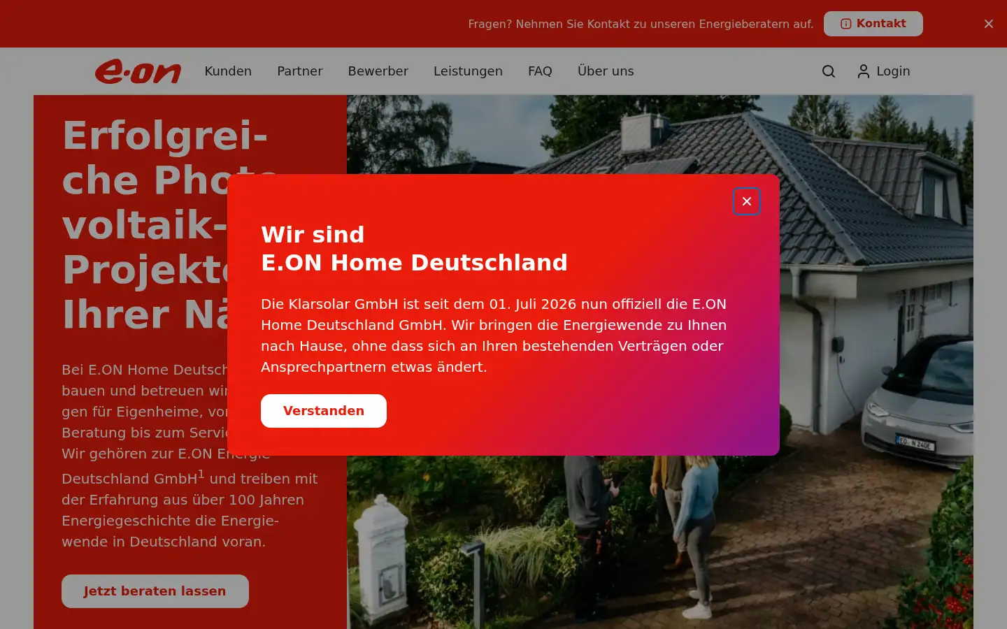 Screenshot of klarsolar.de