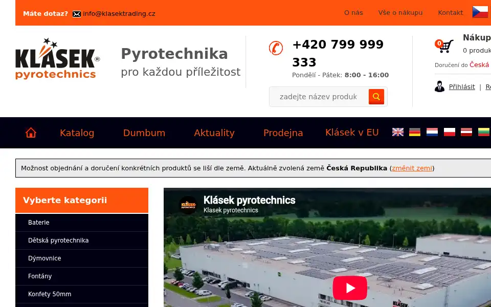 Screenshot of klasektrading.cz