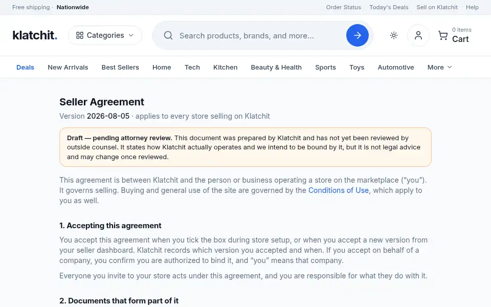 Screenshot of klatchit.com