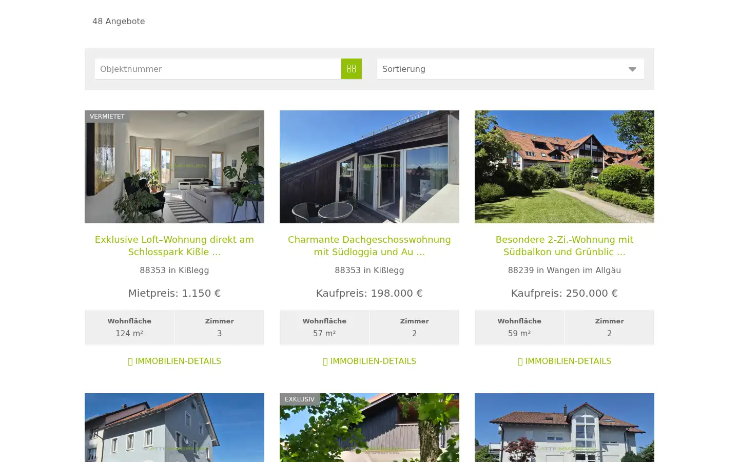 Screenshot of klatte-immobilien.de