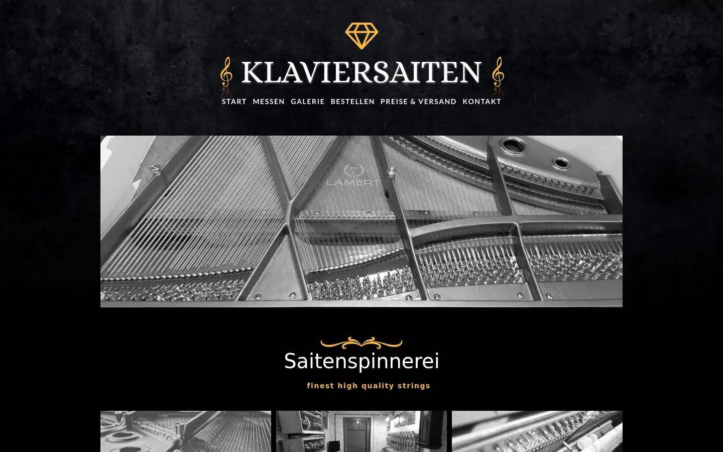 Screenshot of klaviersaiten.de