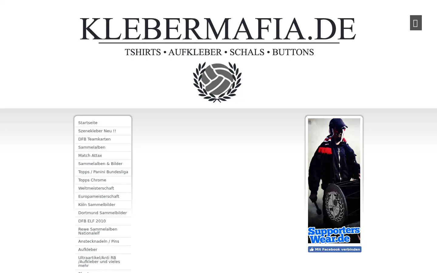 Screenshot of klebermafia.de