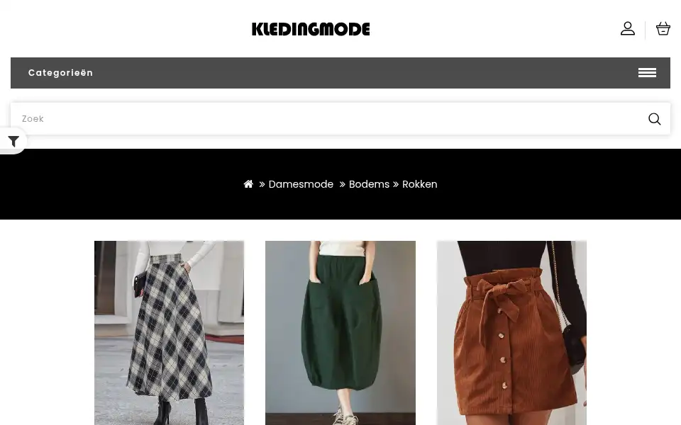 Screenshot of kledingmode.com
