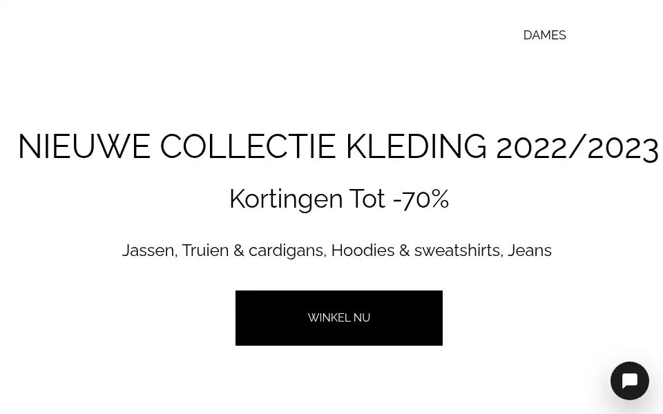 Screenshot of kledingsale.webstarts.com