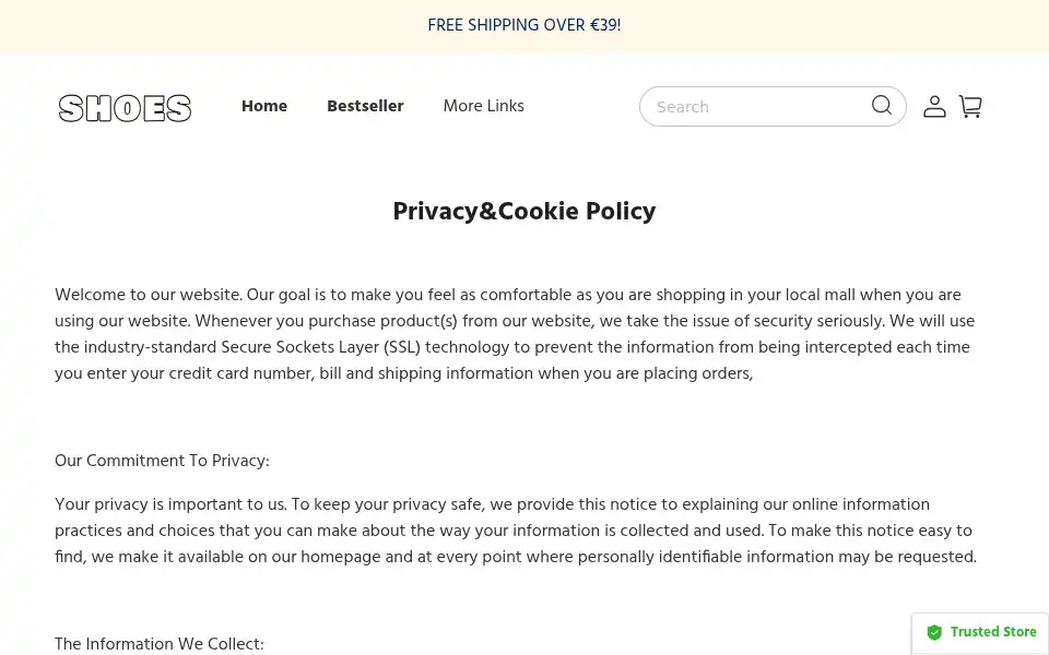Screenshot of kleertjesnl.com