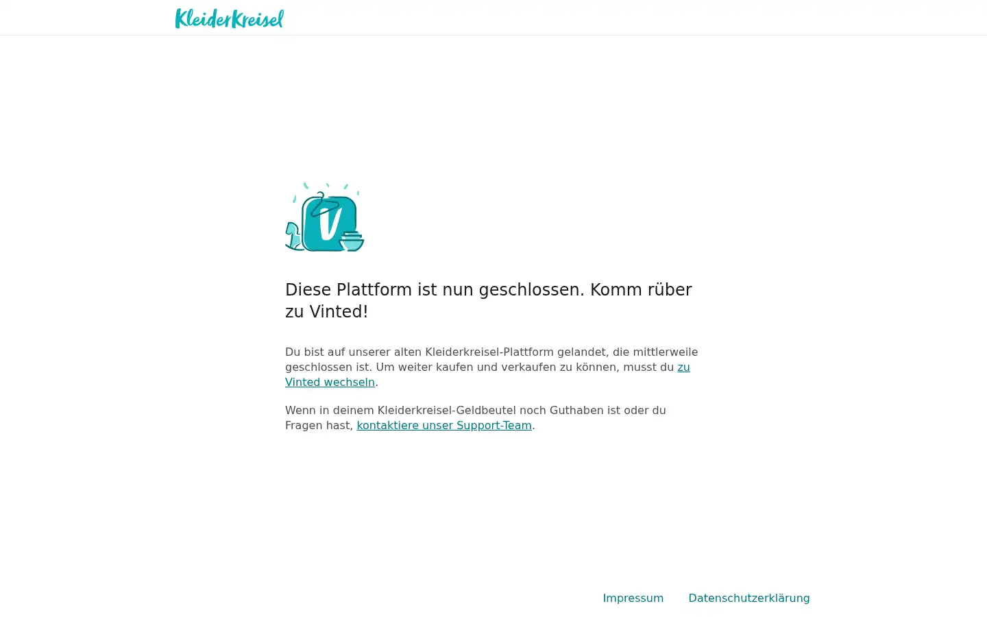 Screenshot of kleiderkreisel.de