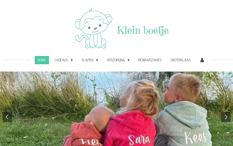 Screenshot of kleinboefje.nl
