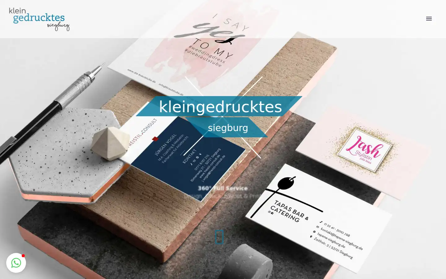 Screenshot of kleingedrucktes-siegburg.de
