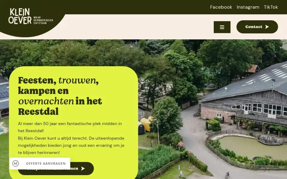 Screenshot of kleinoever.nl