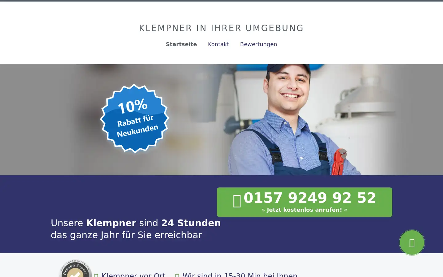 Screenshot of klempnerschmidt.de