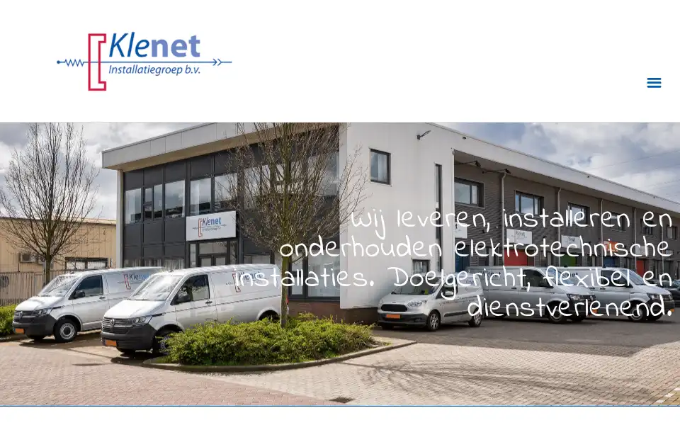 Screenshot of klenet.nl
