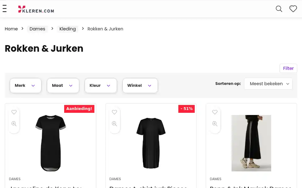 Screenshot of kleren.com