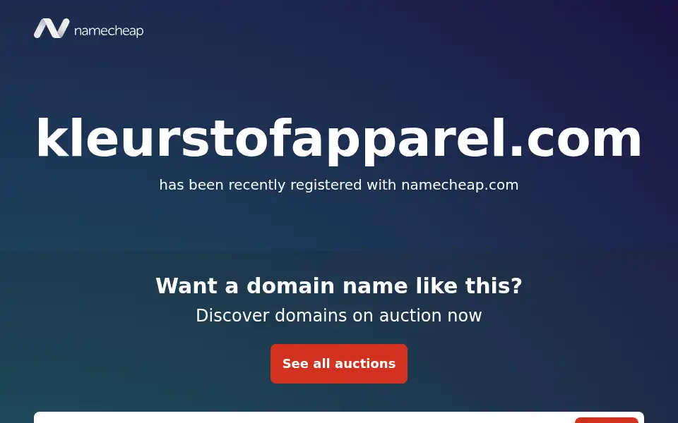 Screenshot of kleurstofapparel.com