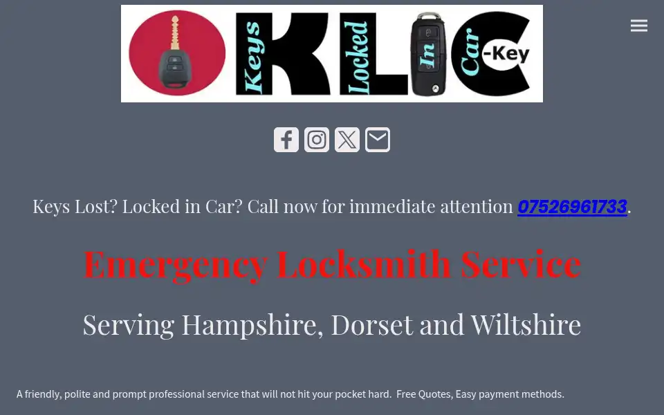 Screenshot of klic-key.com