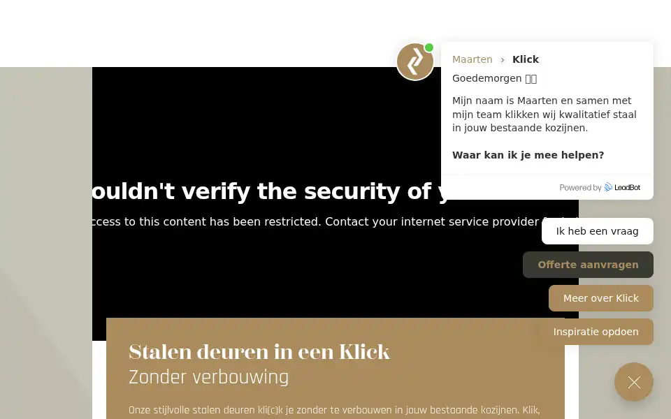 Screenshot of klick.nl