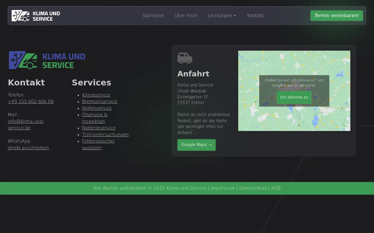 Screenshot of klima-und-service.de