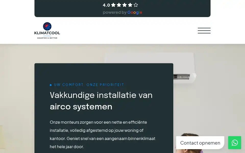 Screenshot of klimatcool.nl