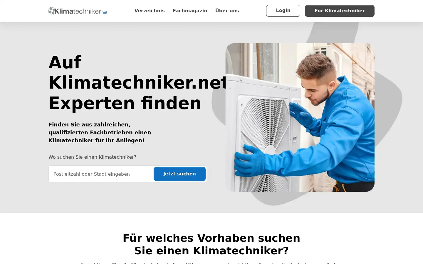 Screenshot of klimatechniker.net
