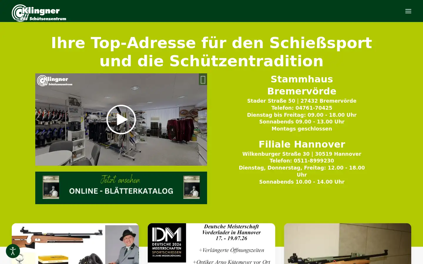 Screenshot of klingner-gmbh.de