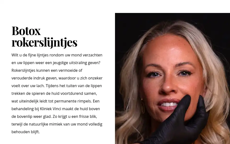 Screenshot of kliniekvinci.nl