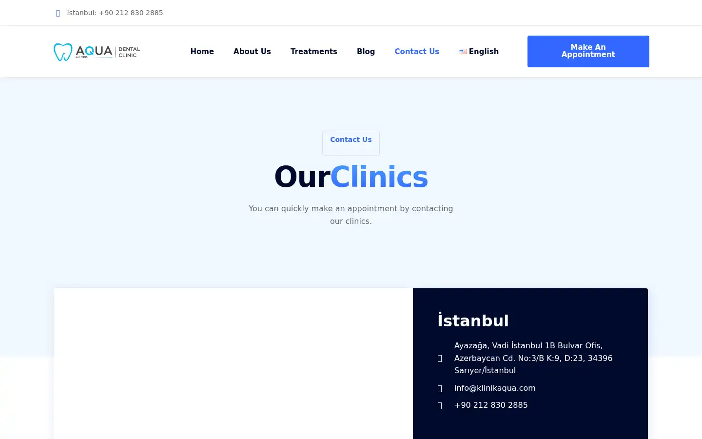 Screenshot of klinikaqua.com