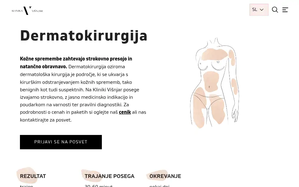 Screenshot of klinikavisnjar.si