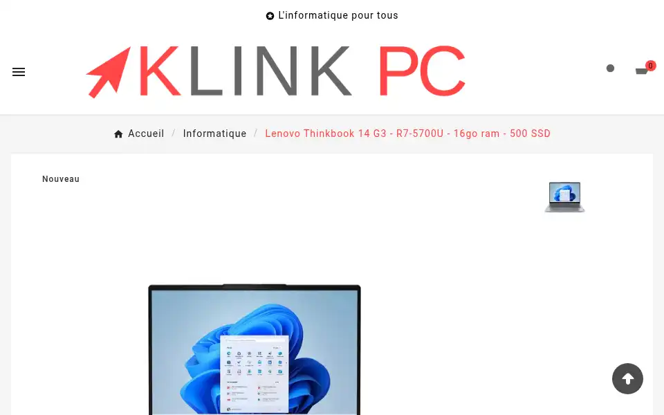 Screenshot of klink-pc.com