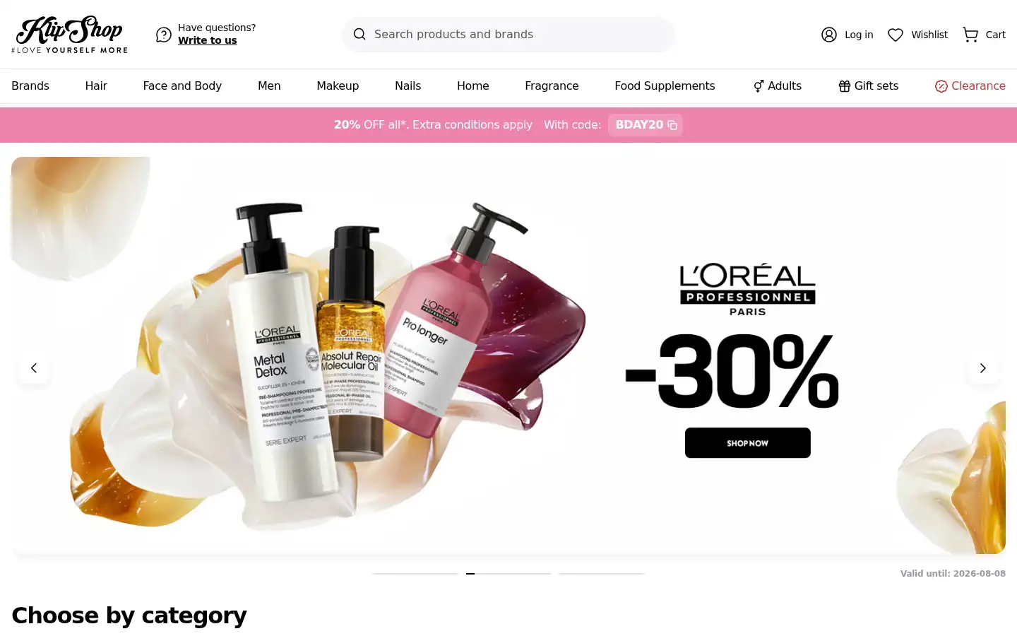 Screenshot of klipshop.co.uk