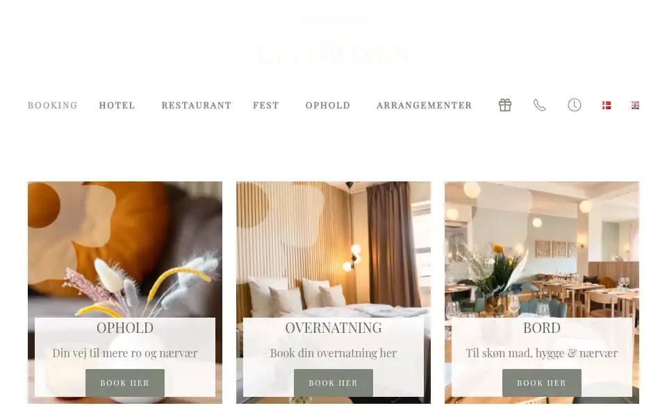 Screenshot of klitrosen.dk